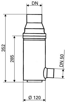 Preview: Wisy Fallrohrfilter-Haus aus Edelstahl